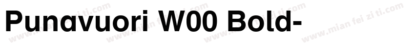 Punavuori W00 Bold字体转换